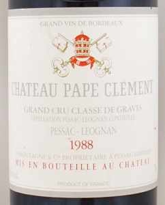 1988年シャトー　パプ　クレマン CHATEAU PAPE CLEMENT