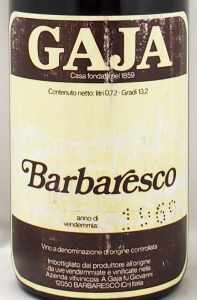 1969年 バルバレスコ ガヤBARBARESCO GAJAの販売[ヴィンテージワイン
