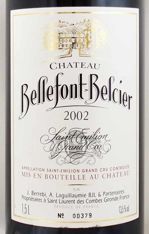 2002年 シャトー ベルフォン ベルシエ マグナムサイズ CHATEAU