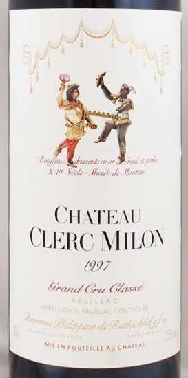 1997年 シャトー クレール ミロン CHATEAU CLERC MILON の販売 
