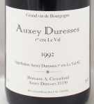 1992年オーセイ デュレス プルミエ クリュ ル ヴァル AUXEY DURESSES 1ER CRU LE VAL