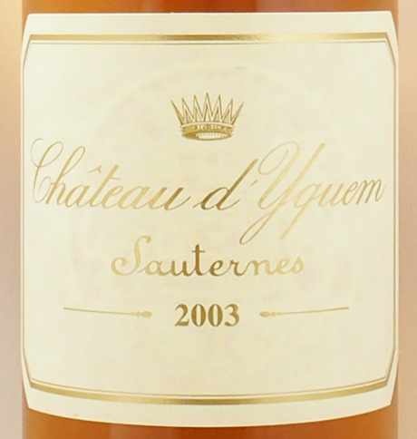 2003年 シャトー ディケム CHATEAU YQUEM の販売[ヴィンテージ