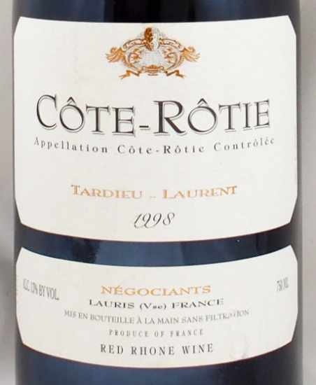 1998年 コート ロティ タルデュー・ローランCOTE ROTIE TARDIEU