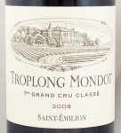 2008年 シャトー　トロロン　モンド CHATEAU TROPLONG MONDOT