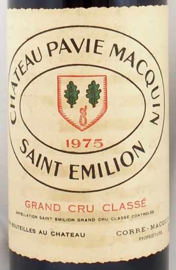 1975年 シャトー パヴィ マカン CHATEAU PAVIE MACQUIN の販売