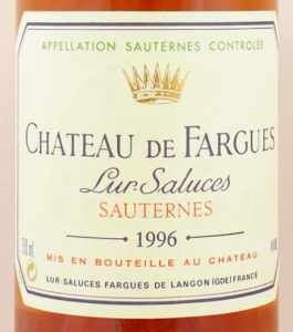 1996年シャトー ド ファルグ CHATEAU DE FARGUES