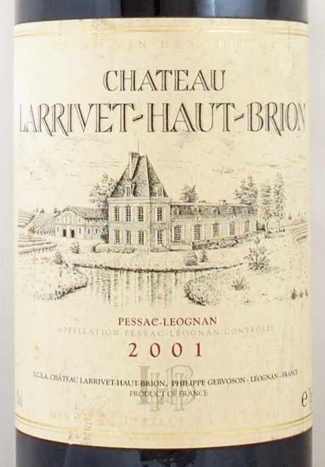 2001年 シャトー オー ブリオン CHATEAU HAUT BRION - ワイン