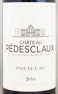 2016年シャトー ペデスクロー CHATEAU PEDESCLAUX