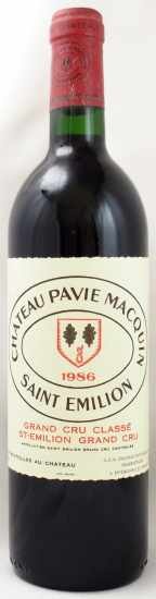 1986年 シャトー　パヴィ　マカン CHATEAU PAVIE MACQUIN