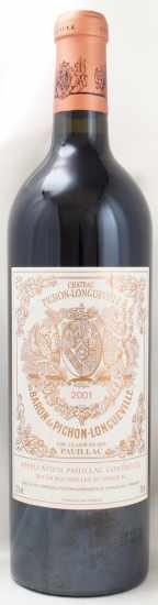 2001年 シャトー　ピション　ロングヴィル　バロン CHATEAU PICHON LONGUEVILLE BARON