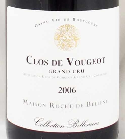 2006年 クロ ド ヴージョ グラン クリュ メゾン・ロッシュ・ド・ベレーヌCLOS DE VOUGEOT GRAND CRU MAISON ROCHE  DE BELLENEの販売[ヴィンテージワインショップのNengou-wine.com]