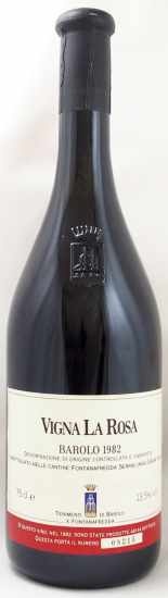 1982年 バローロ　ヴィーニャ　ラ　ローザ BAROLO VIGNA LA ROSA