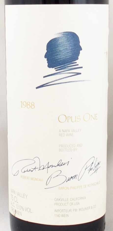 1988年 オーパス ワン モンダヴィ・ロッチルドOPUS ONE MONDAVI ROTHSCHILDの販売[ヴィンテージワイン ショップのNengou-wine.com]