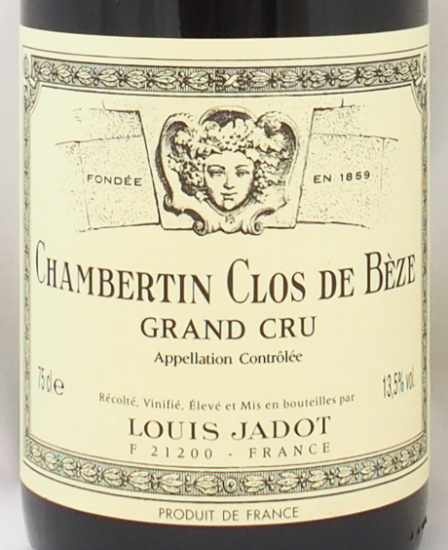 2001年 シャンベルタン クロ ド ベーズ ルイ・ジャドCHAMBERTIN CLOS DE BEZE LOUIS  JADOTの販売[ヴィンテージワインショップのNengou-wine.com]