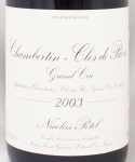 2003年 シャンベルタン　クロ　ド　ベーズ CHAMBERTIN CLOS DE BEZE