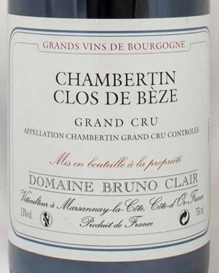 2004年 シャンベルタン クロ ド ベーズ ドメーヌ・ブリュノ・クレールCHAMBERTIN CLOS DE BEZE DOMAINE BRUNO  CLAIRの販売[ヴィンテージワインショップのNengou-wine.com]