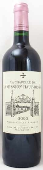 2005年 ラ　シャペル　ド　ラ　ミッション　オー　ブリオン LA CHAPELLE DE LA MISSION HAUT BRION