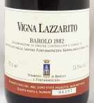 1982年 バローロ　ラッツァリート BAROLO LAZZARITO