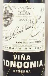 2008年ヴィーニャ トンドニア レゼルヴァ VINA TONDONIA RESERVA