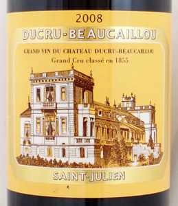 2008年シャトー　デュクリュ　ボーカイユ CHATEAU DUCRU BEAUCAILLOU
