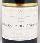 2019年 ブルゴーニュ　オー　コート　ド　ニュイ　ルージュ BOURGOGNE HAUTES COTES DE NUITS ROUGE