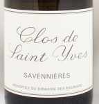 2020年 サヴニエール　クロ　ド　サン　イヴ SAVENNIERES CLOS DE SAINT YVES