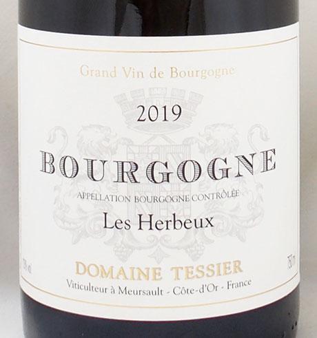 2019年 ブルゴーニュ ブラン レ ゼルブー ドメーヌ・テシエBOURGOGNE