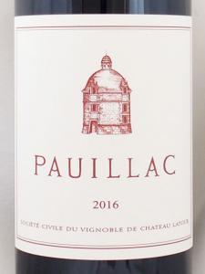 2016年 ポイヤック ド ラトゥール シャトー・ラトゥールPAUILLAC