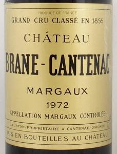 送料無料】1972年 シャトー ブラーヌ カントナック CHATEAU BRANE CANTENAC