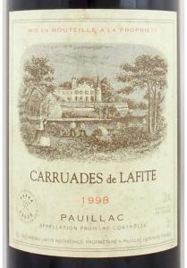 送料無料】1998年 カリュアド ド ラフィット CARRUADES DE LAFITE
