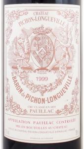 Chateau Pichon-Longueville 1999 赤ワイン BDXPICBARO-0750-1999-