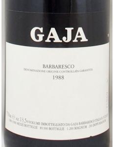 送料無料】1988年 バルバレスコ ガヤBARBARESCO GAJA