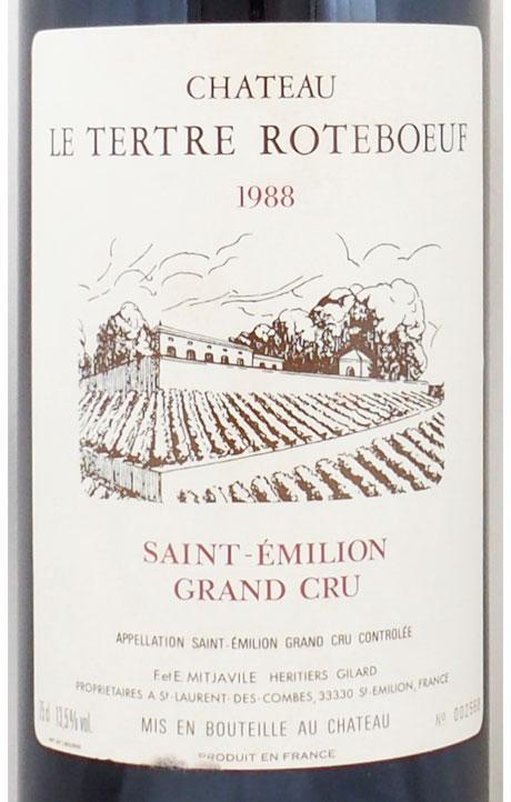 送料無料】1988年 シャトー テルトル ロートブッフ CHATEAU TERTRE