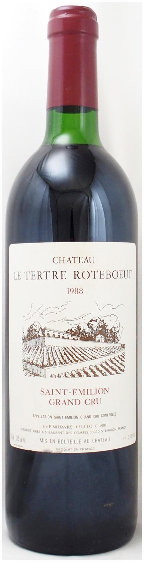 【希少・当たり年】テルトル・ロートブッフ 1998年 送料無料】1988年 シャトー テルトル ロートブッフ CHATEAU TERTRE