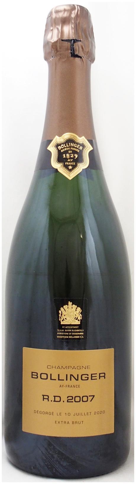 送料無料】2007年 ボランジェ RD ボランジェ社BOLLINGER RD BOLLINGER