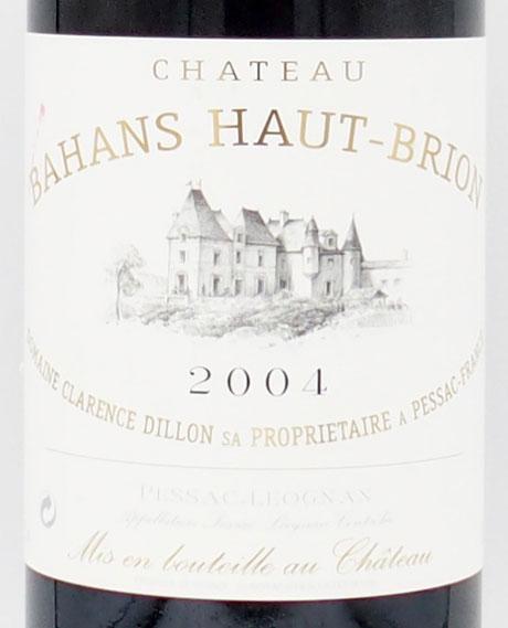 送料無料】2004年 シャトー バーン オー ブリオン CHATEAU BAHANS HAUT
